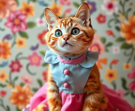 cat in a dress