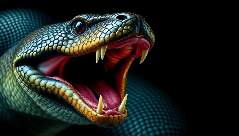 snake open mouth