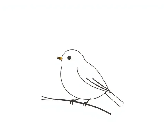 bird drawing easy