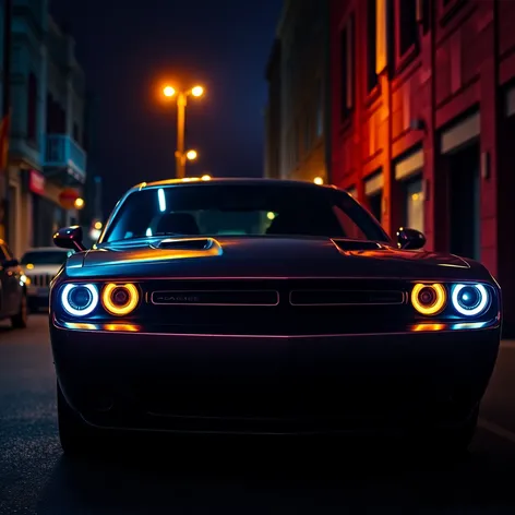 dodge challenger headlights at