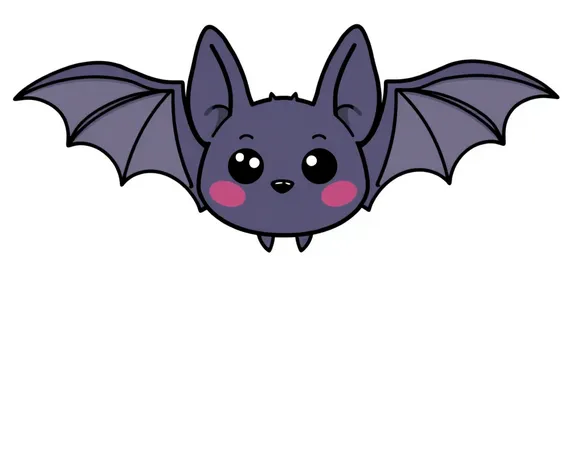 simple cartoon bat