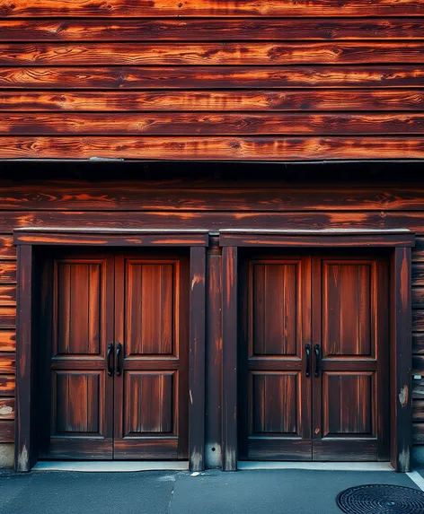 brown garage doors