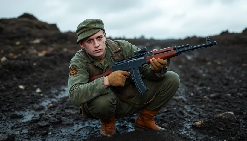 ukrainian soldier with ppsh