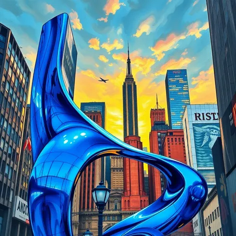 blue sky sculpture