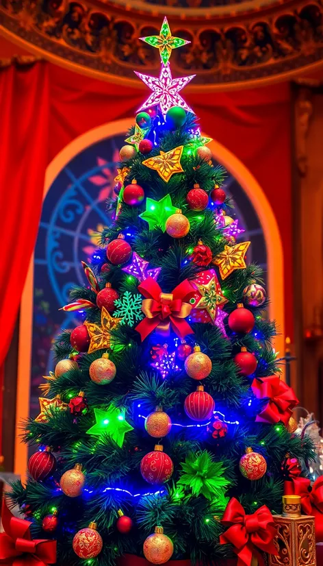 rainbow christmas tree