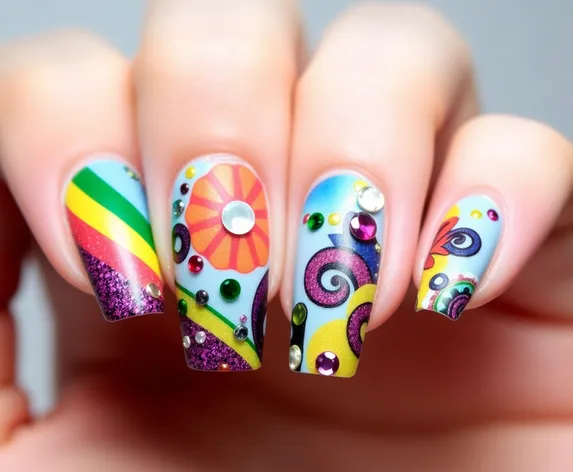 colorful nail designs