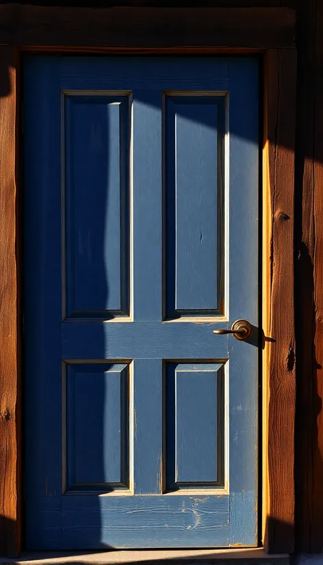 blue front door