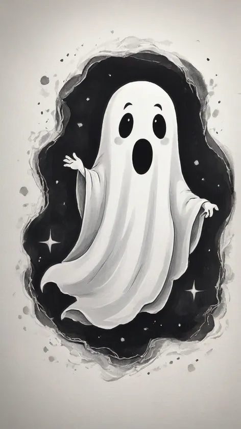 cute ghost drawing