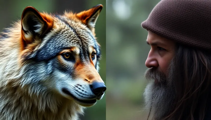 wolf compared to human