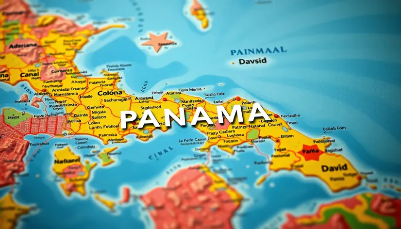 map of panama with