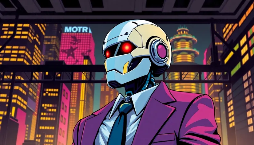 robot wearing a suit