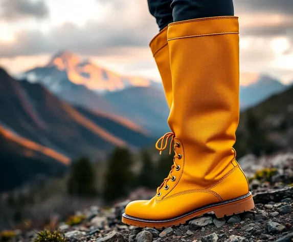 yellow boots