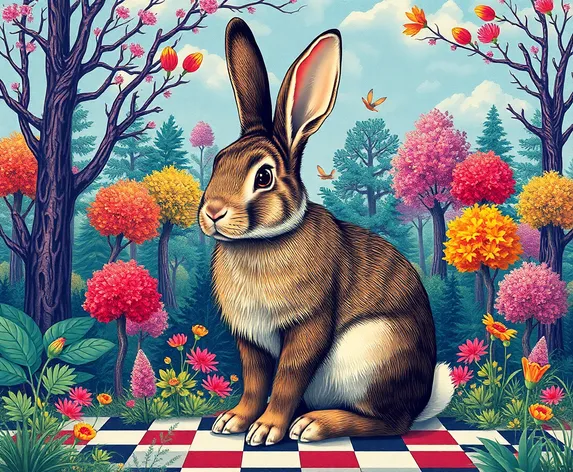 checkered giant rabbit