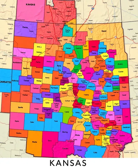 kansas county maps