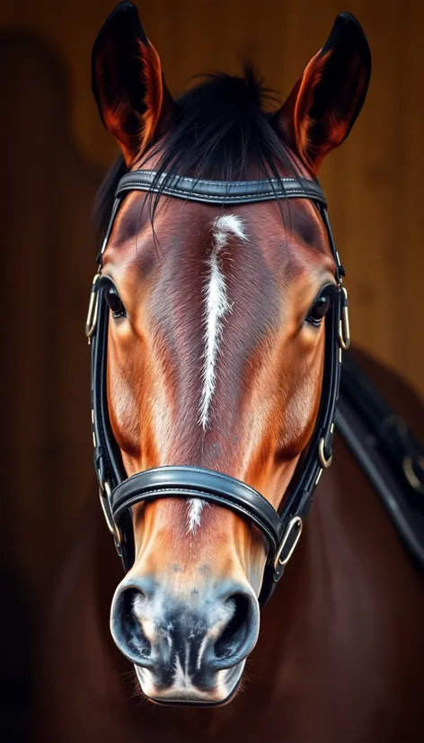 bridle on a horse