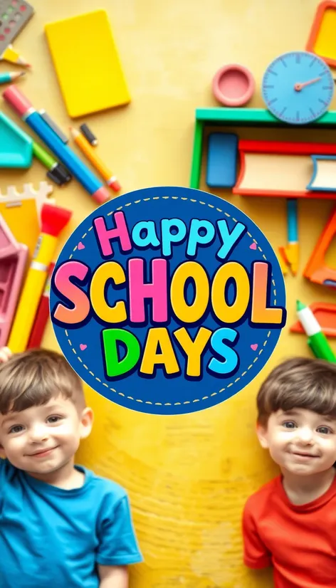 happy school days logo