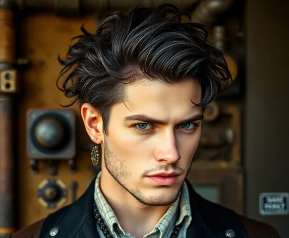 steampunk hair male