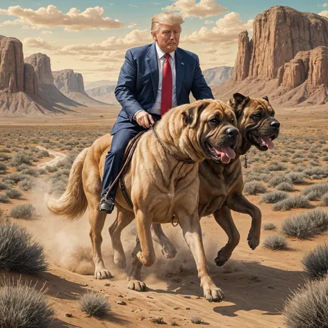 Donald Trump riding English