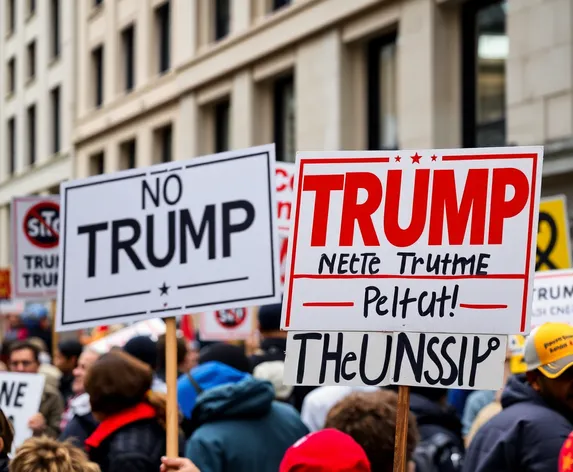 anti trump signs