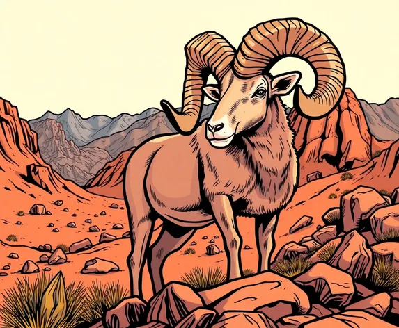 big horn sheep graphic