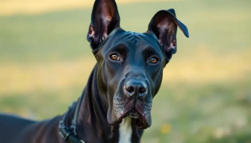 great dane cropped ears