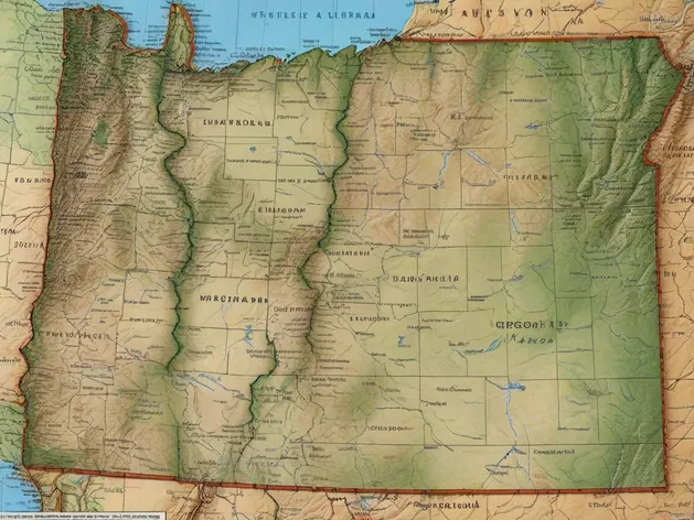 map of oregon and