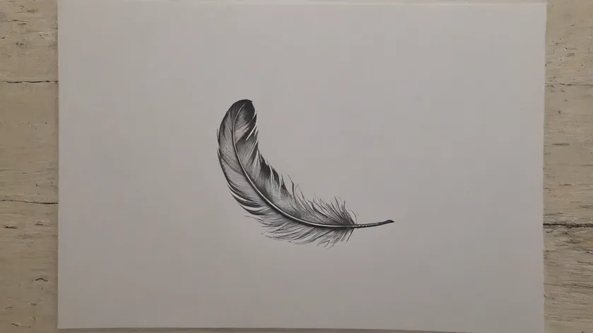 feather drawing