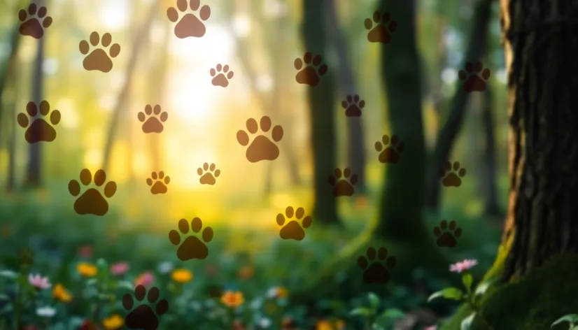 paw print background