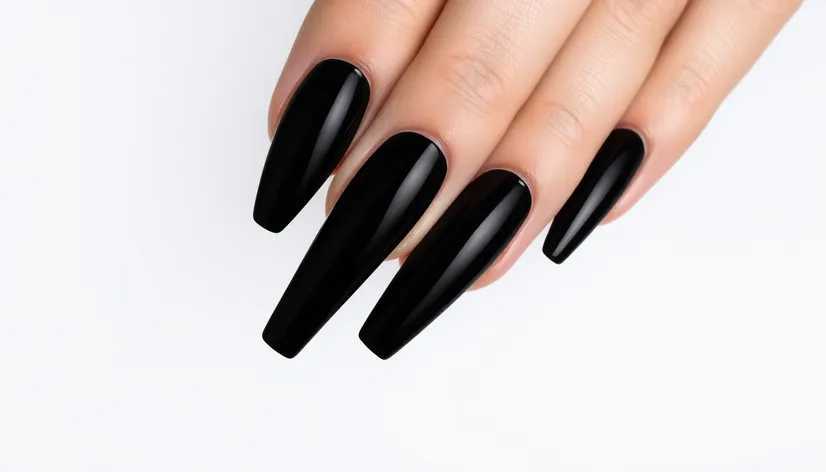 black colour nail polish