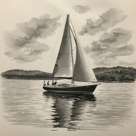 sailboat drawing