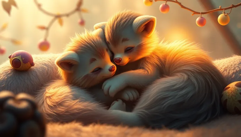 furries cuddling art