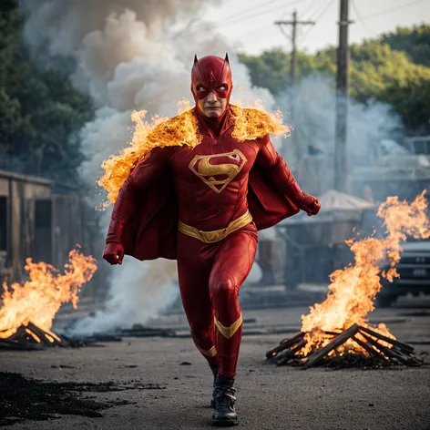 fire superhero