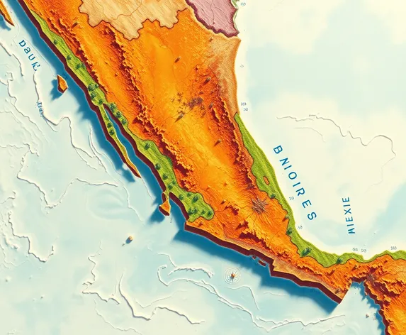 map of baja mexico