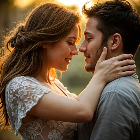 two people kissing