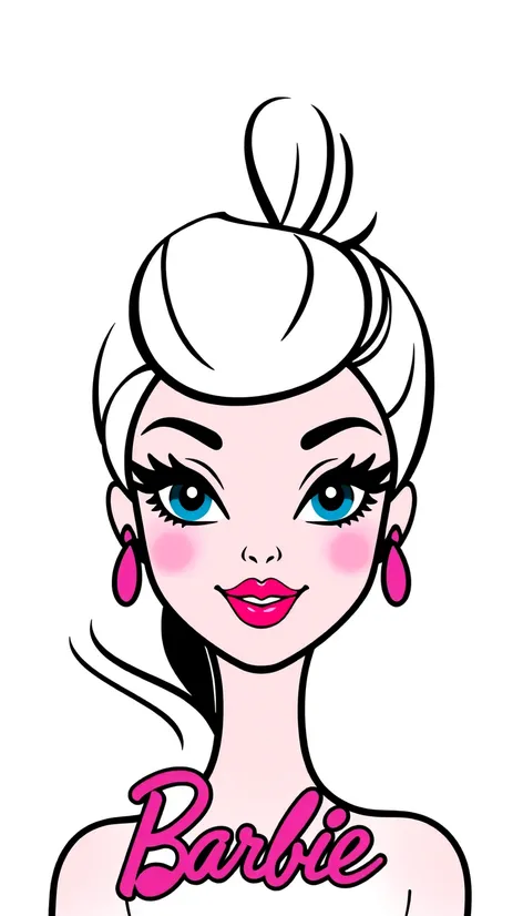 barbie head logo