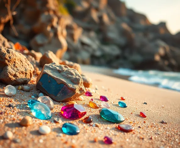 gems with sand