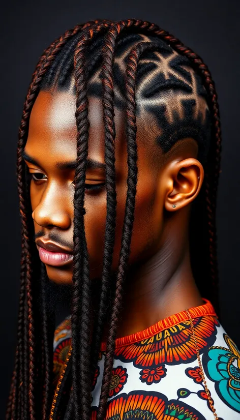 men's long hairstyles braids