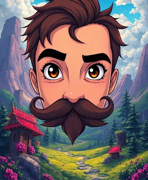 anime moustache