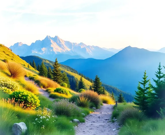 hiking watercolor clipart