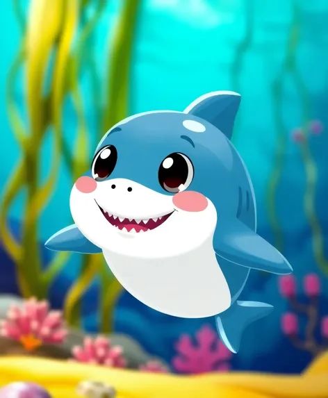 cute cartoon shark