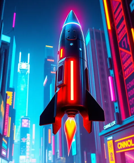 neon rocket