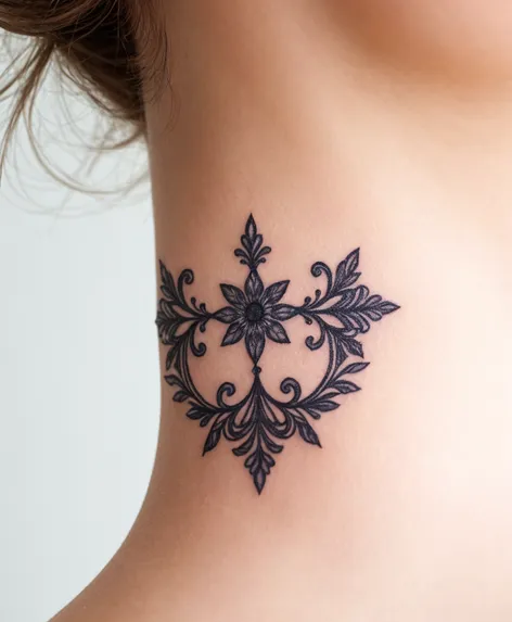 neck tattoos for women