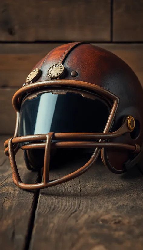 leather football helmet