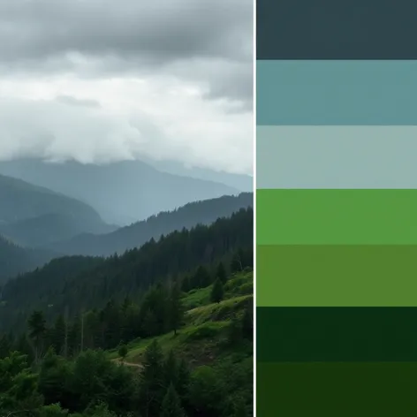 gray and green