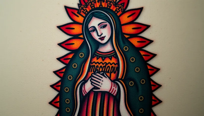 virgen de guadalupe tatuada