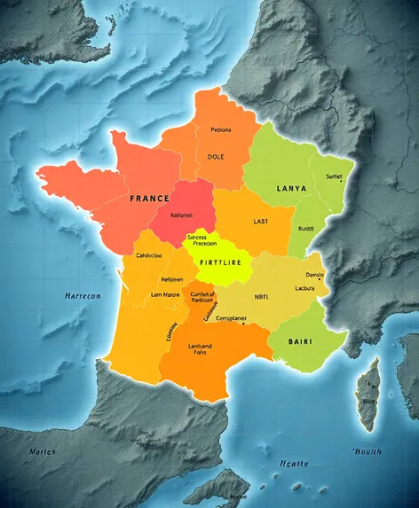 france map with regions