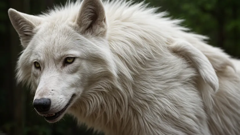 albino wolf