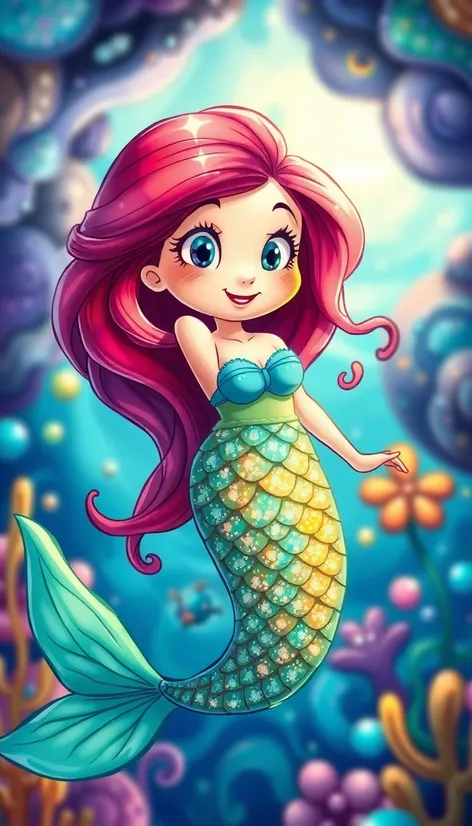 cartoon mermaid