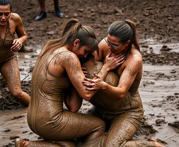 lady mud wrestling