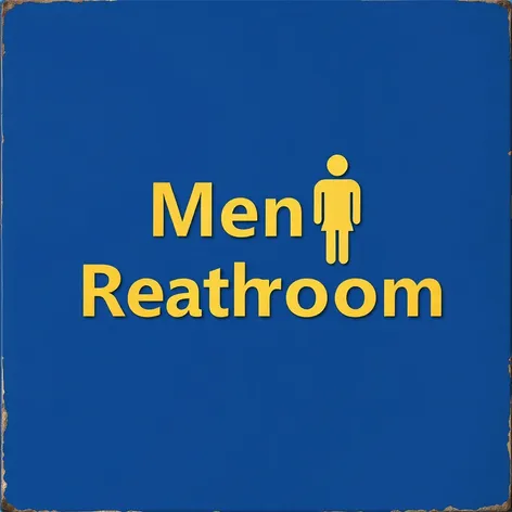 men bathroom sign image